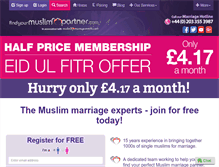 Tablet Screenshot of findyourmuslimpartner.com